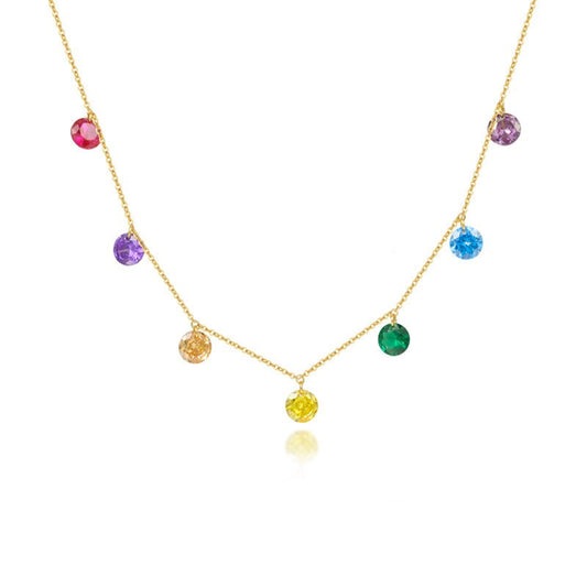 925 Sterling Silver Zircon Pendant Necklace