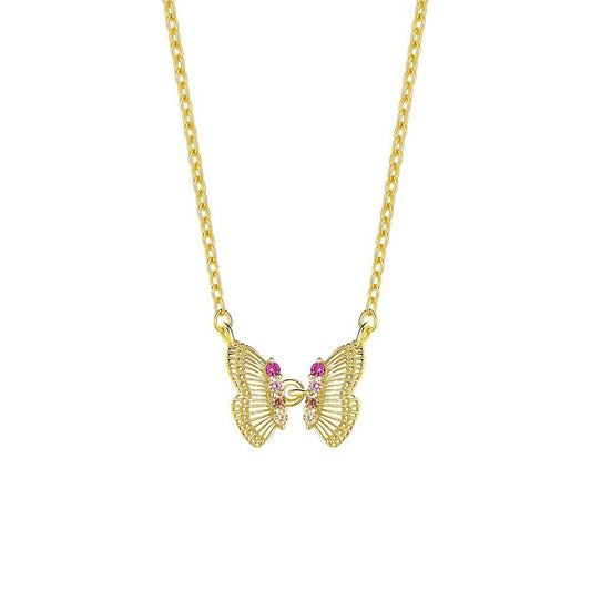 925 Sterling Silver Butterfly Pendant Necklace