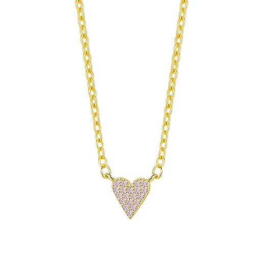 925 Sterling Silver Heart Pendant Necklace