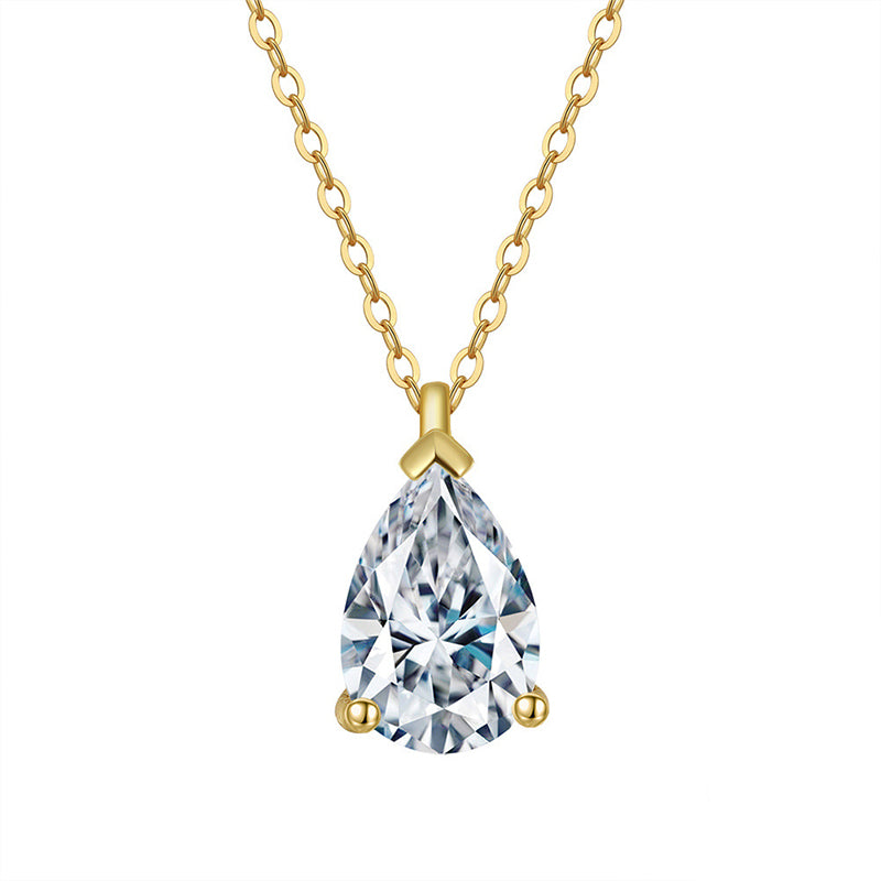 Stainless Steel Fashion Zircon Necklace