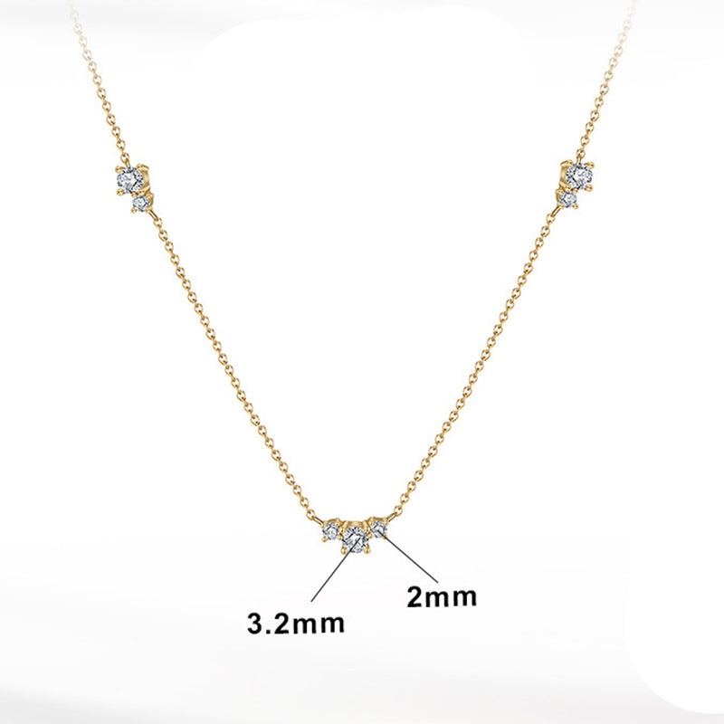 Stainless Steel Fashion Zircon Necklace
