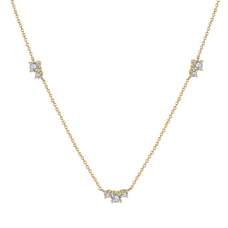 Stainless Steel Fashion Zircon Necklace