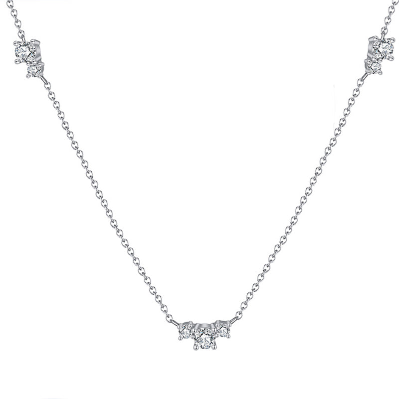 Stainless Steel Fashion Zircon Necklace