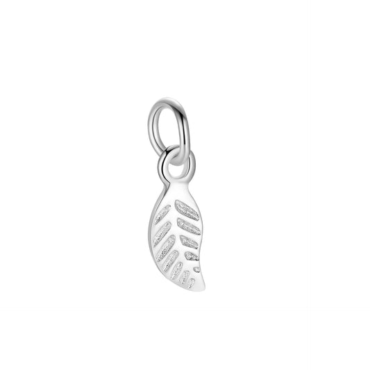 925 Sterling Silver Charm Leave For Jewelry DIY