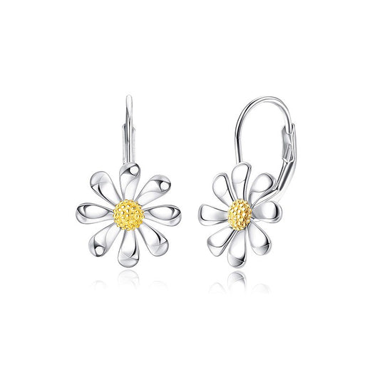 925 Sterling Silver Daisy Earrings