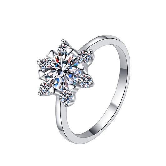 925 Sterling Silver Elegant Cubic Zirconia Fashion Ring