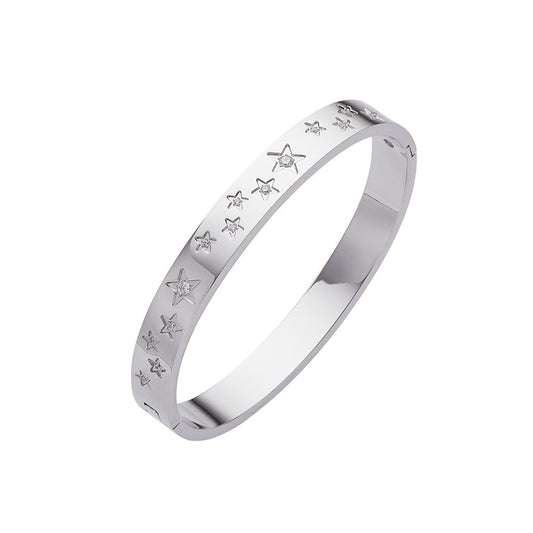 Stainless Steel Stars Fashion Bangle