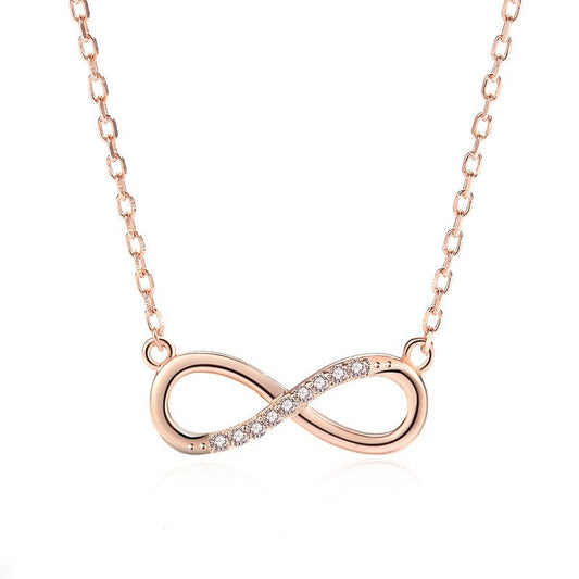 925 Sterling Silver Infinity Fashion Necklace