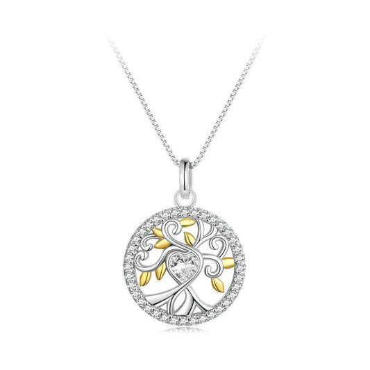 925 Sterling Silver Tree of Life Fashion Necklace