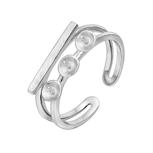 925 Silver Ring mountings for Pearl