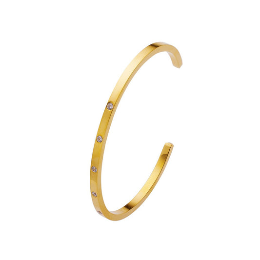 Stainless Steel Minimalist Fashion Bangle