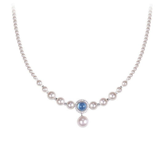 925 Sterling Silver Nature Stone Fashion Necklace