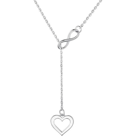 925 Sterling Silver Infinity Fashion Necklace