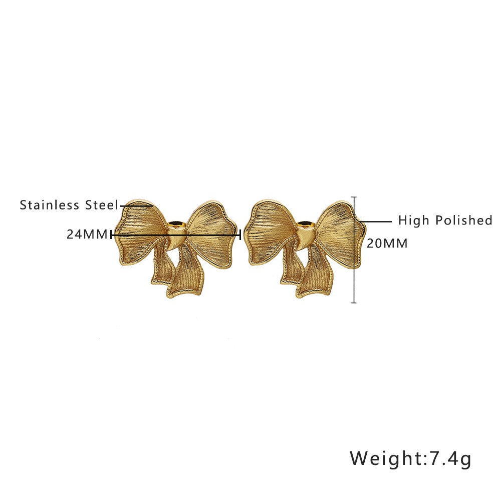 Stainless Steel Knot Fashion Earrings
