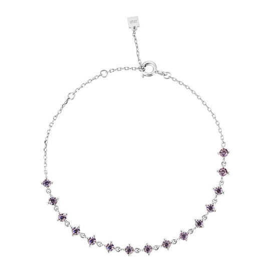 925 Sterling Silver Zircon Fashion Bracelet