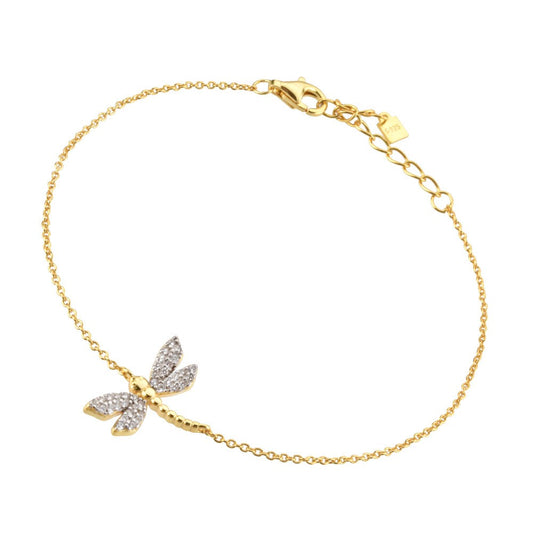 925 Sterling Silver Dragonfly Fashion Bracelet