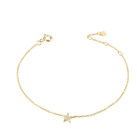 925 Sterling Silver Star Fashion Bracelet