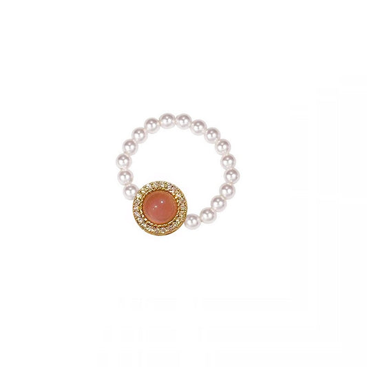 925 Sterling Silver Nature Stone Fashion Ring