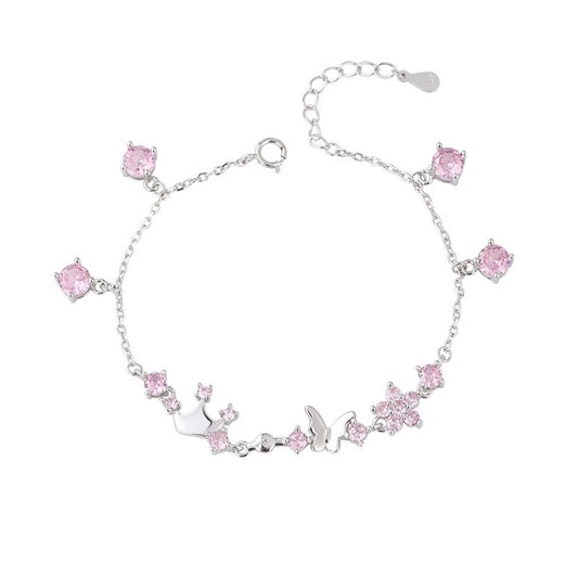 925 Sterling Silver Butterfly Fashion Bracelet