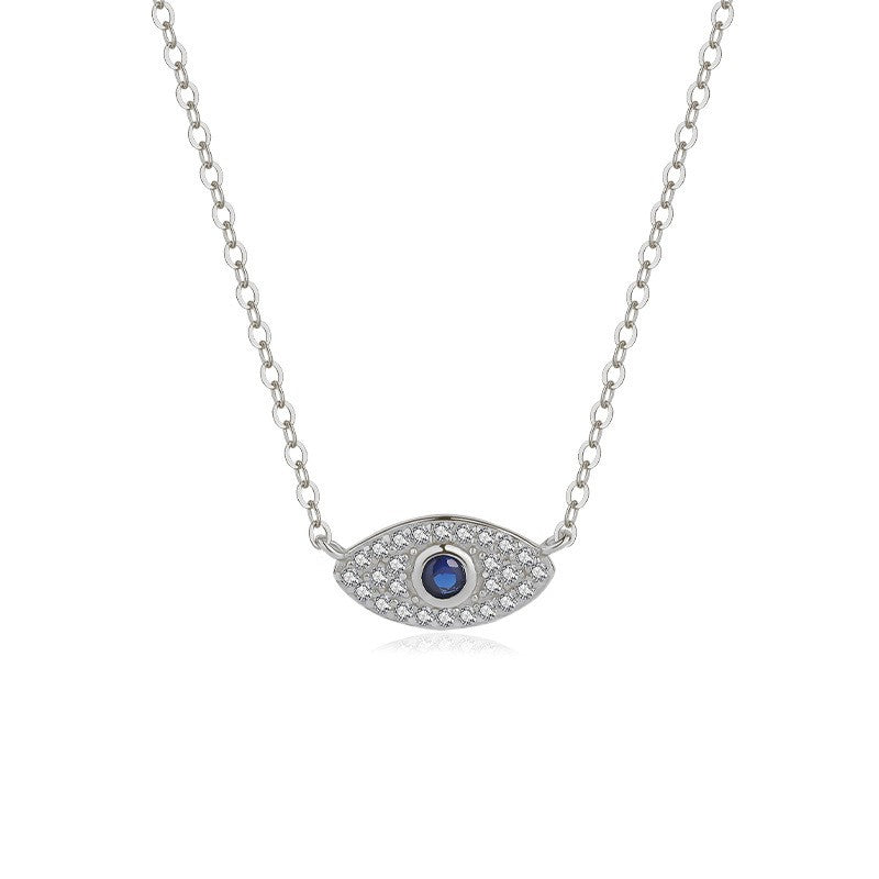 925 Sterling Silver Evil Eye Pendant Necklace