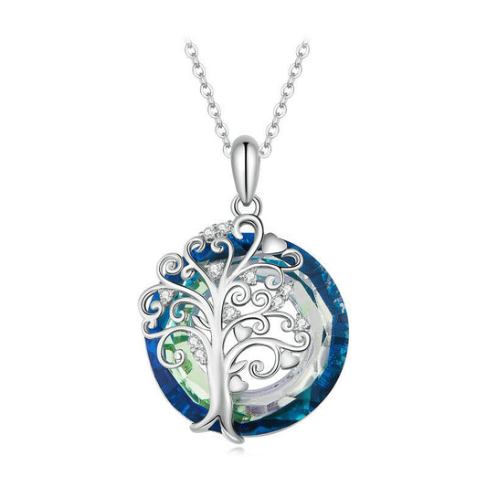 925 Sterling Silver Tree of Life Fashion Necklace