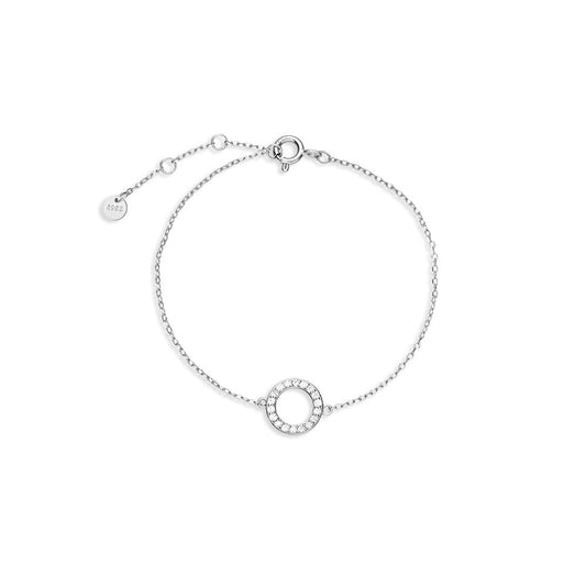 925 Sterling Silver Circle Fashion Bracelet