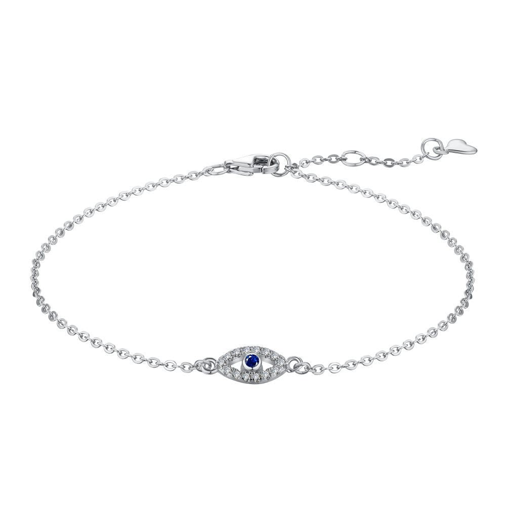 925 Sterling Silver Evil Eye Fashion Bracelet
