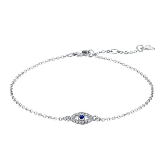 925 Sterling Silver Evil Eye Fashion Bracelet