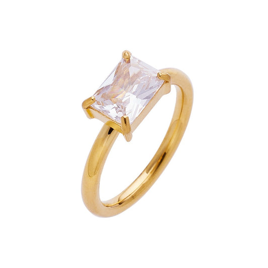 Stainless Steel Minimalist Fashion Ring