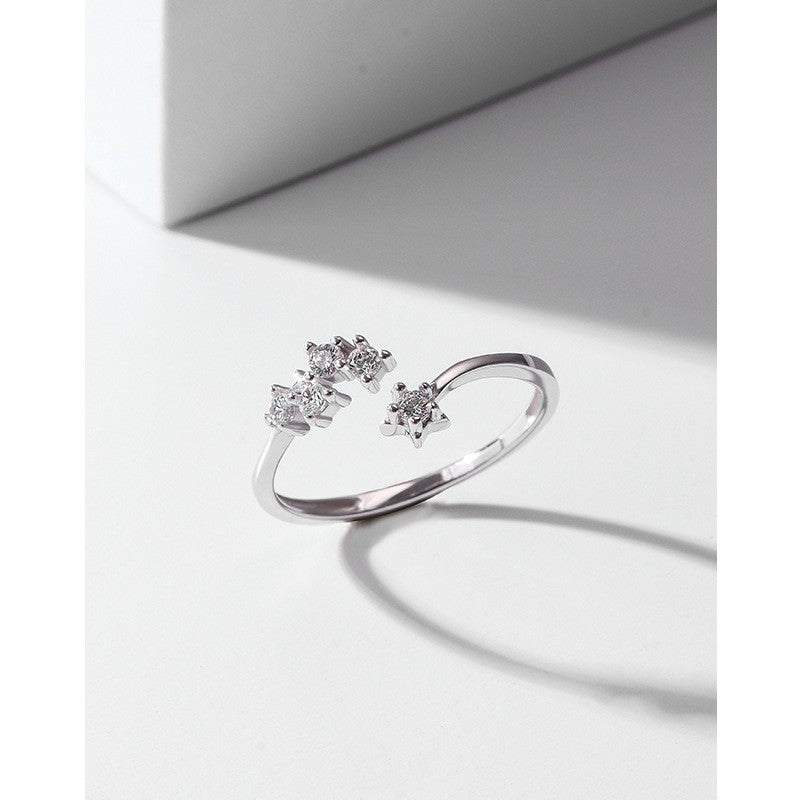 925 Sterling Silver Open Fashion Ring