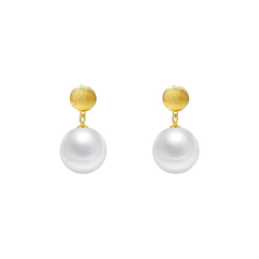 925 Sterling Silver Pearl Earrings Fashion Jewelry Gift for Women Girl