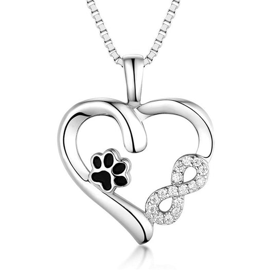 925 Sterling Silver Infinity Fashion Necklace