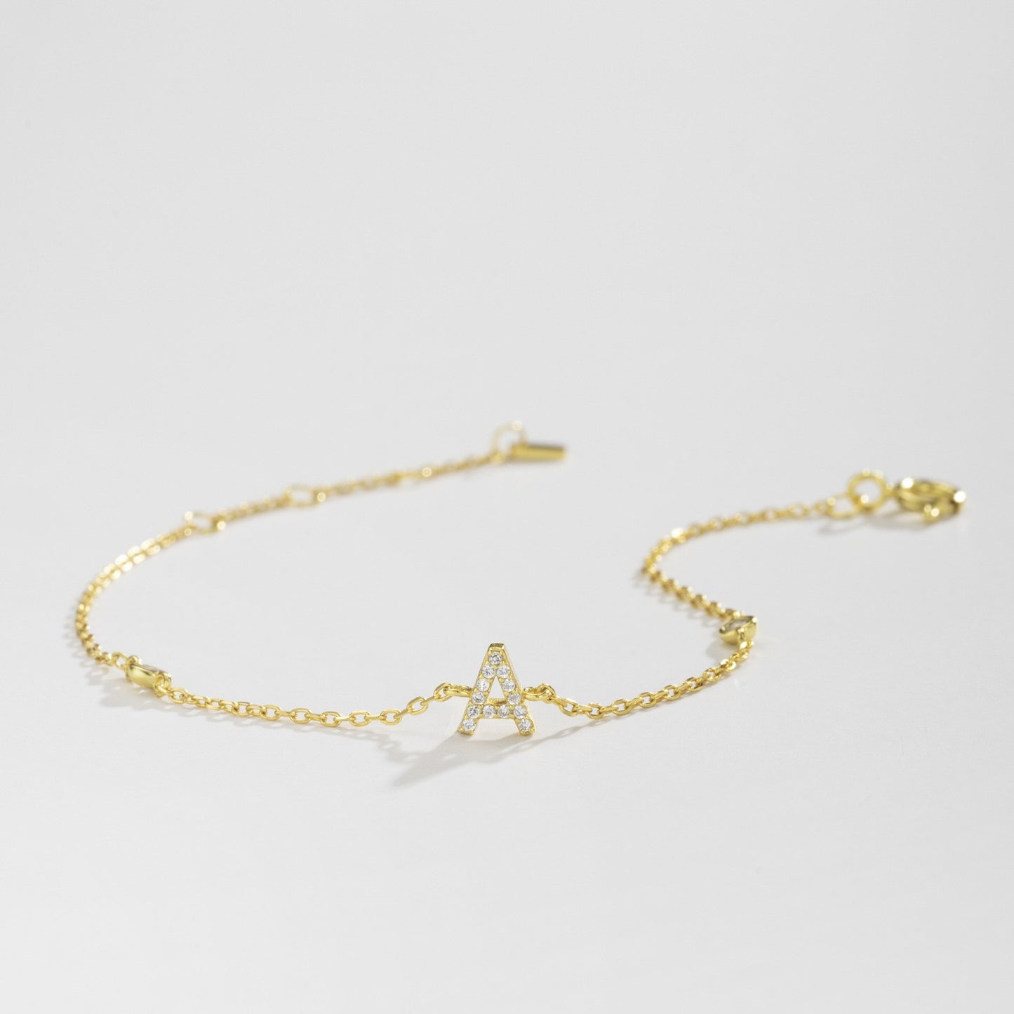 925 Sterling Silver Letter Fashion Bracelet