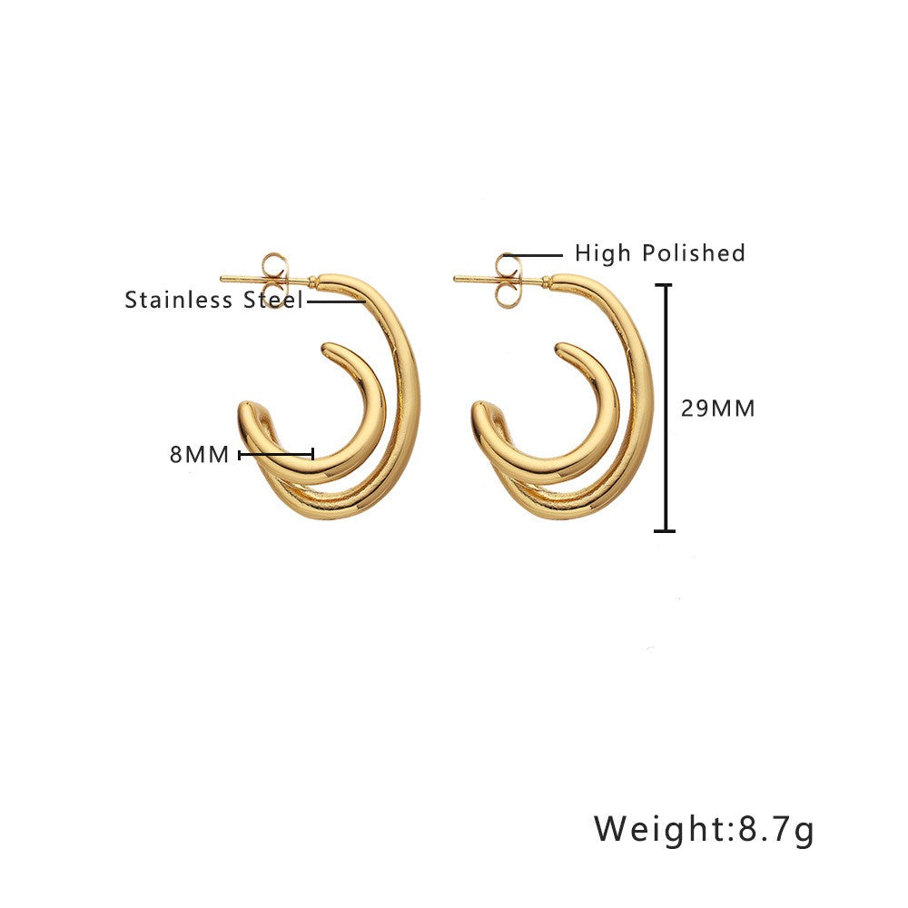 Stainless Steel Fashion Earrings