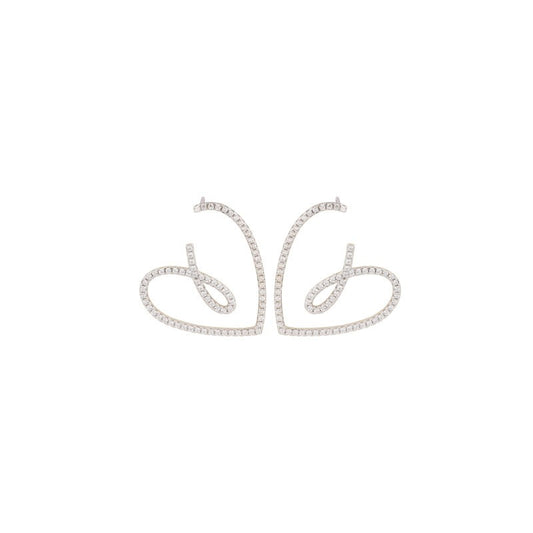 925 Sterling Silver Heart Earrings