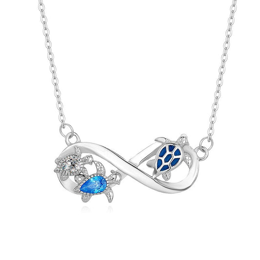 925 Sterling Silver Infinity Fashion Necklace