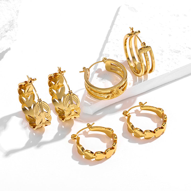 Stainless Steel Jewelry Fashion Earrings