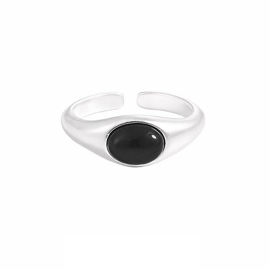 925 Sterling Silver Nature Stone Fashion Ring