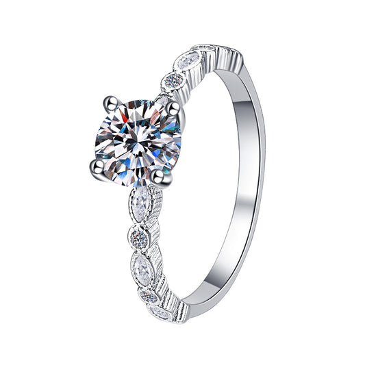 925 Sterling Silver Elegant Cubic Zirconia Fashion Ring