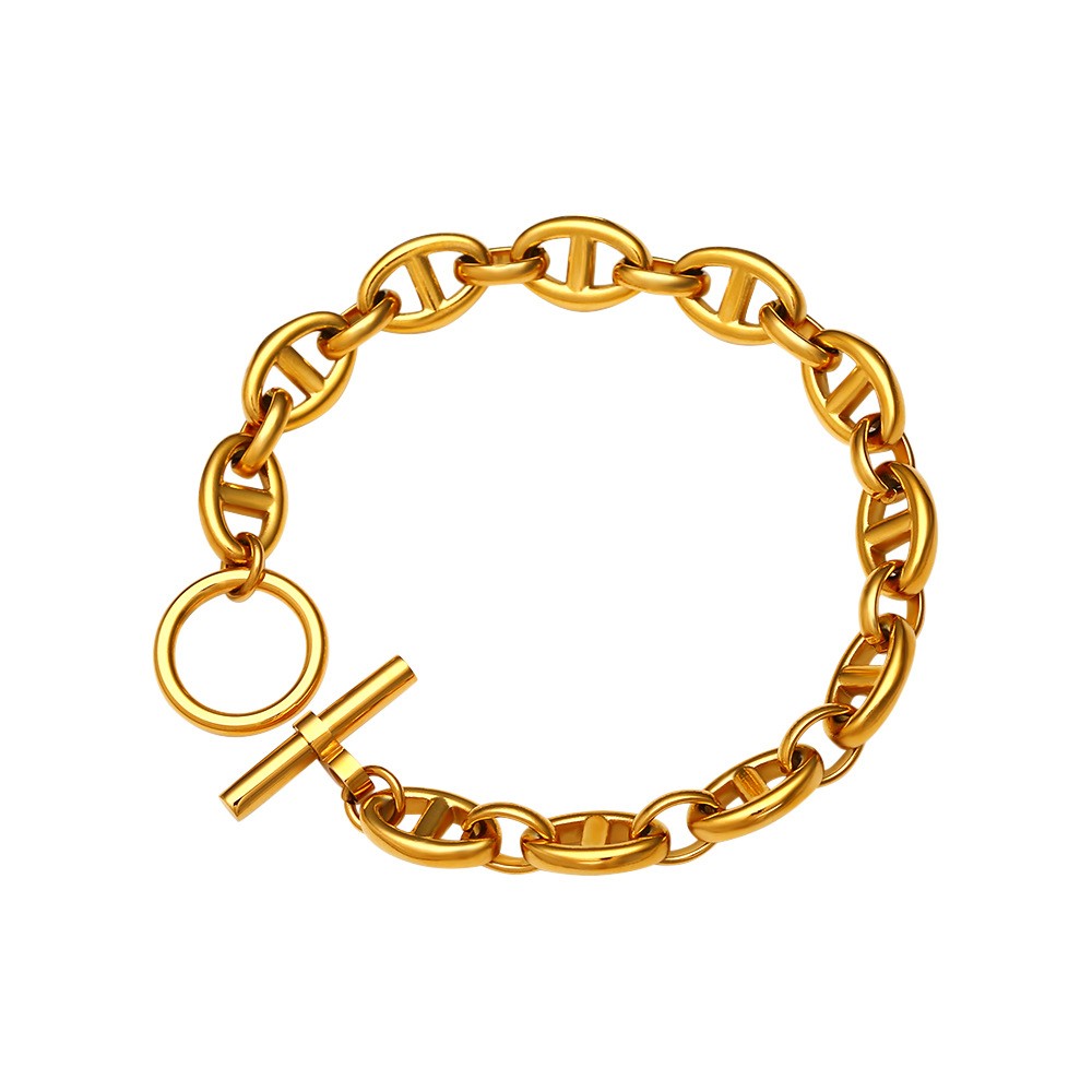 Stainless Steel Marina Chain Fashion Bracelet