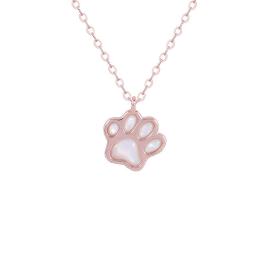 925 Sterling Silver Paw Fashion Necklace