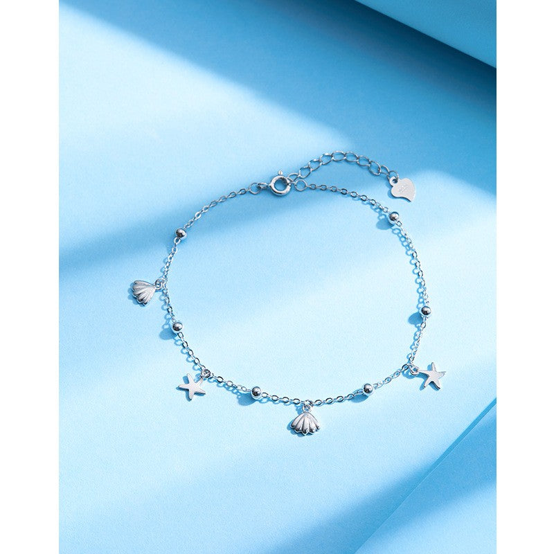 925 Sterling Silver Shell Fashion Bracelet