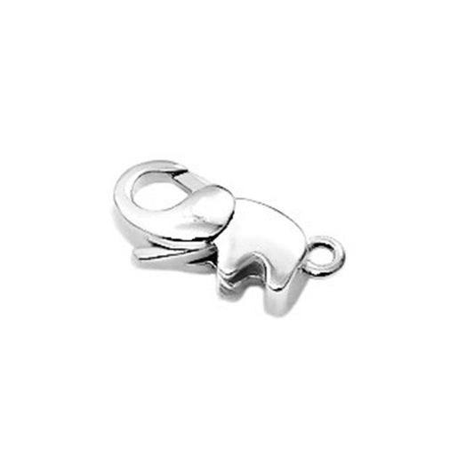 925 Sterling Silver Elephant Clasp For Jewelry DIY