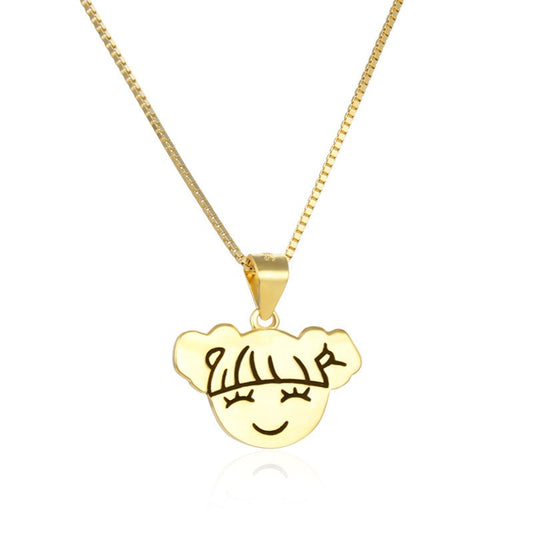 925 Sterling Silver Girl Pendant Necklace