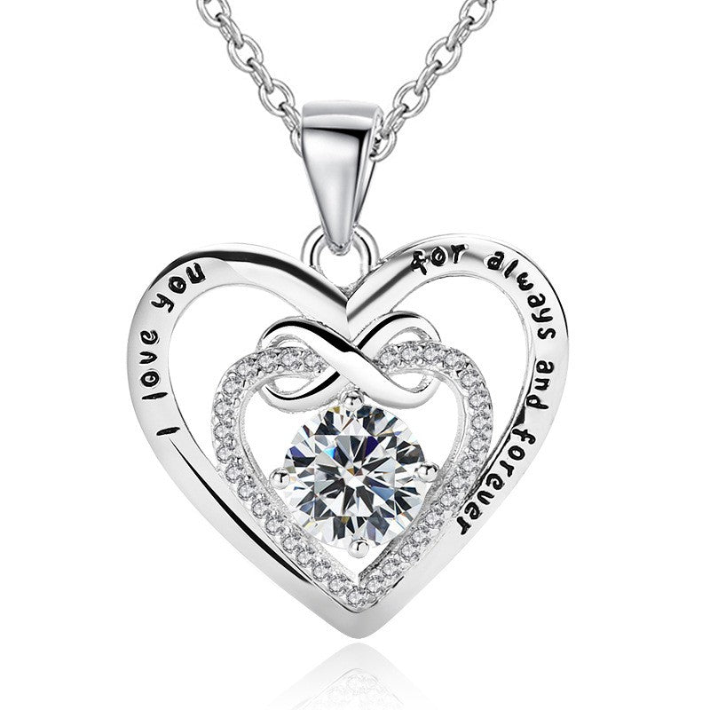 925 Sterling Silver Infinity Fashion Necklace