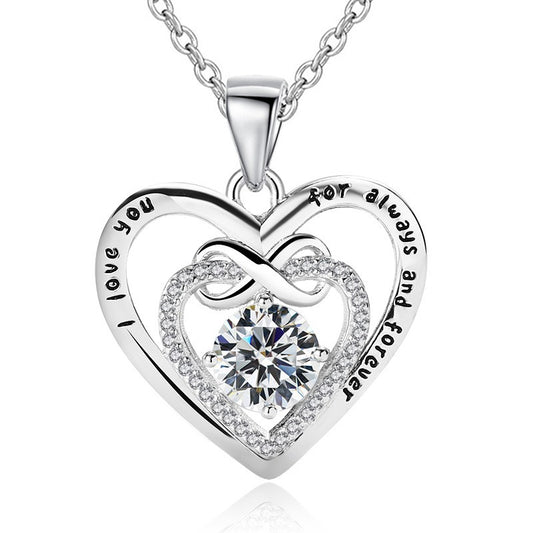 925 Sterling Silver Infinity Fashion Necklace