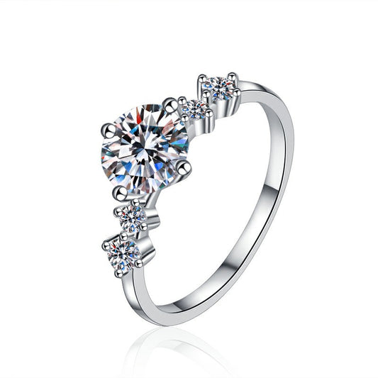 925 Sterling Silver Elegant Cubic Zirconia Fashion Ring