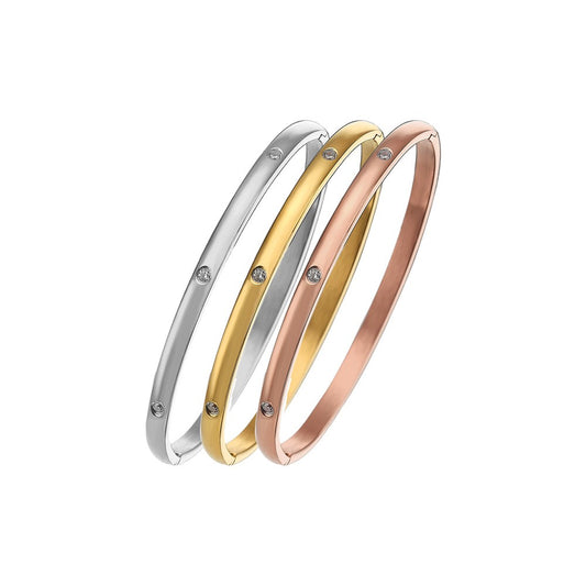 Stainless Steel Minimalist Fashion Bangle