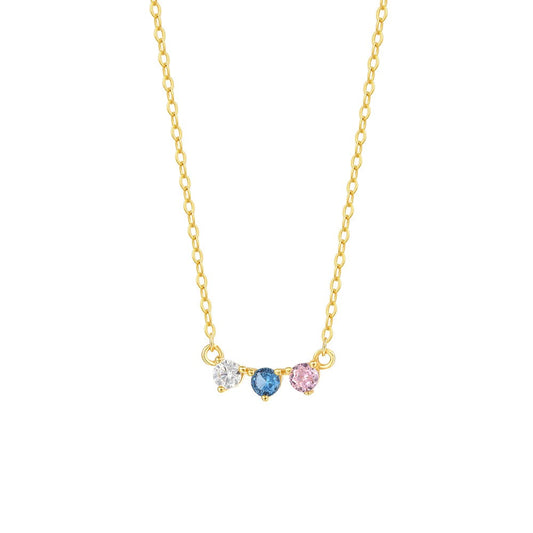 925 Sterling Silver Zircon Pendant Necklace