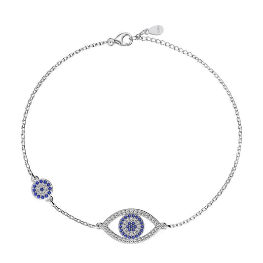 925 Sterling Silver Evil Eye Fashion Bracelet